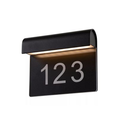 Lucide 27881/06/30 - LED Hausnummer THESI LED/6W/230V IP54
