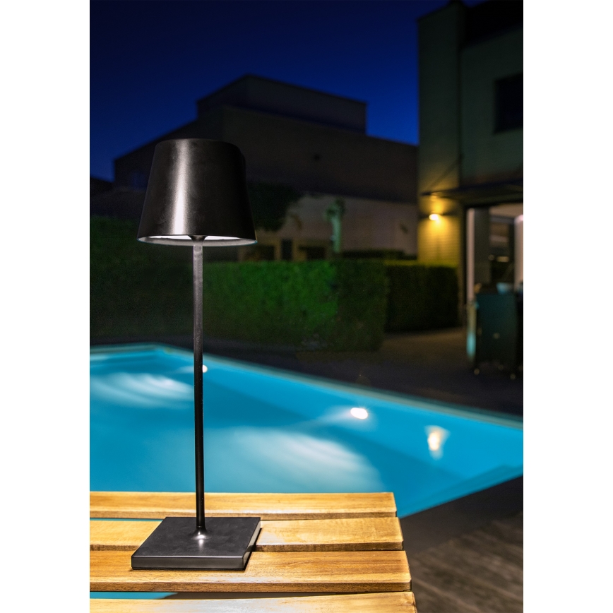 Lucide 27888/03/30 - LED dimmbare Tischleuchte JUSTIN LED/2,2W/5V IP54 schwarz