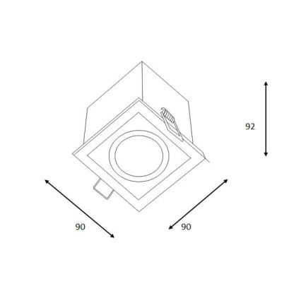 Lucide 28900/01/12 - Deckenleuchte CHIMNEY 1xGU10/50W/230V
