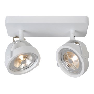 Lucide 31930/24/31 - LED Spotlight TALA LED 2xG53/12W/230V/12V weiss