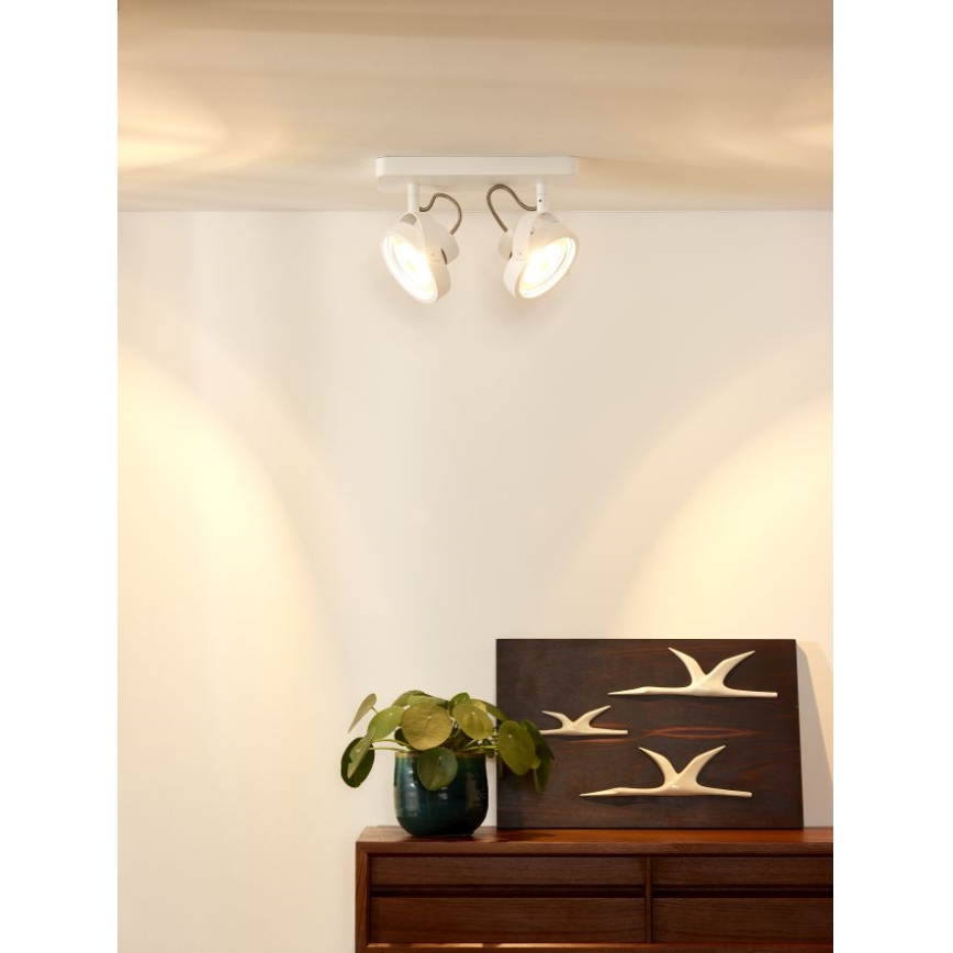 Lucide 31930/24/31 - LED Spotlight TALA LED 2xG53/12W/230V/12V weiss