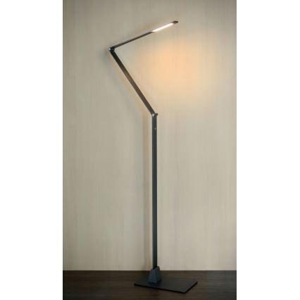 Lucide 35700/10/36 - LED Stehlampe FLATT LED/10W/230V grau