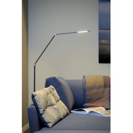 Lucide 35700/10/36 - LED Stehlampe FLATT LED/10W/230V grau