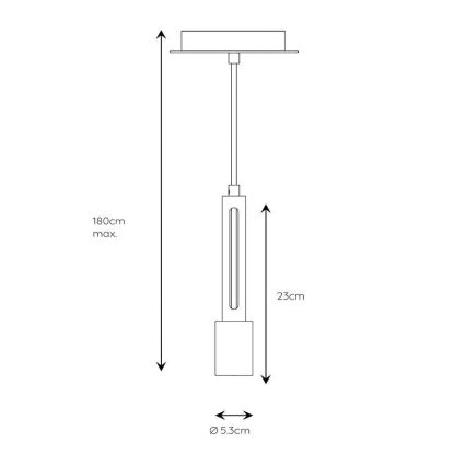 Lucide 39420/01/41 - Kronleuchter an einer Schnur TANNER 1xE27/60W/230V