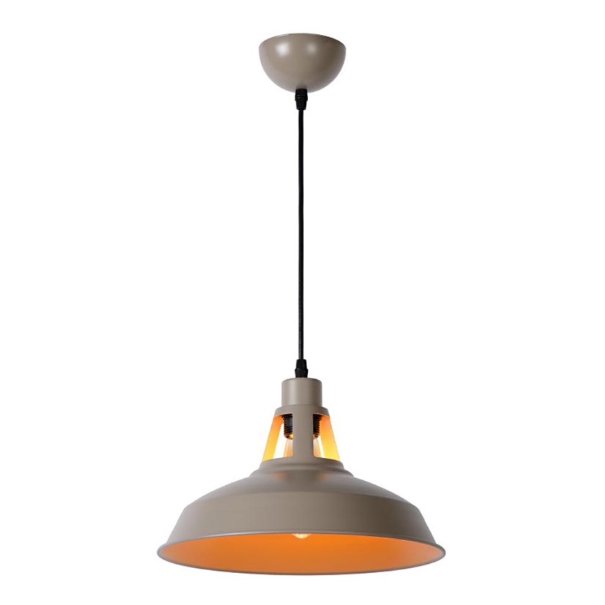 Lucide 43401/31/41 - Hängeleuchte BRASSY-BIS 1xE27/60W/230V grau