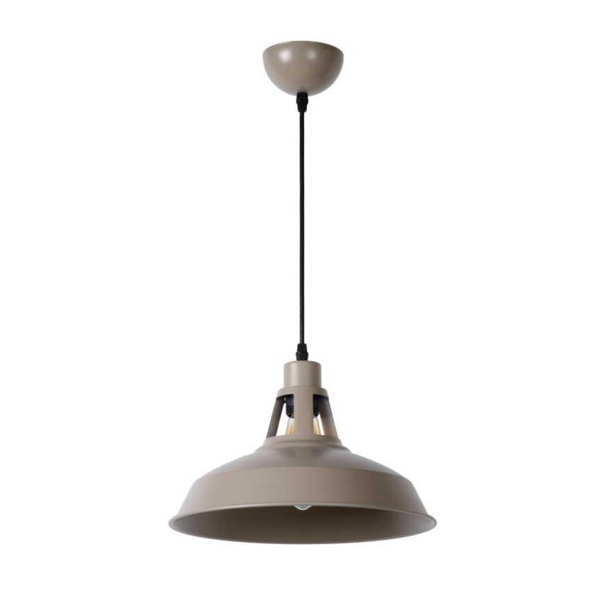 Lucide 43401/31/41 - Hängeleuchte BRASSY-BIS 1xE27/60W/230V grau