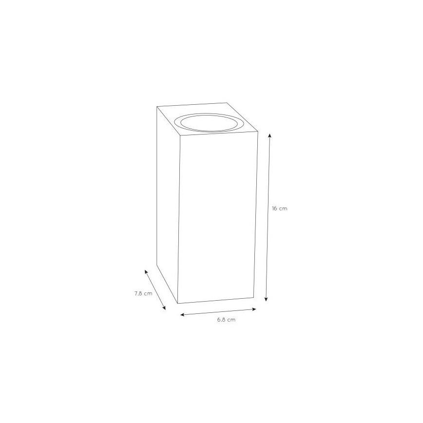 Lucide 69800/02/30 - Außenwandbeleuchtung ZARO 2xGU10/35W/230V IP44 schwarz