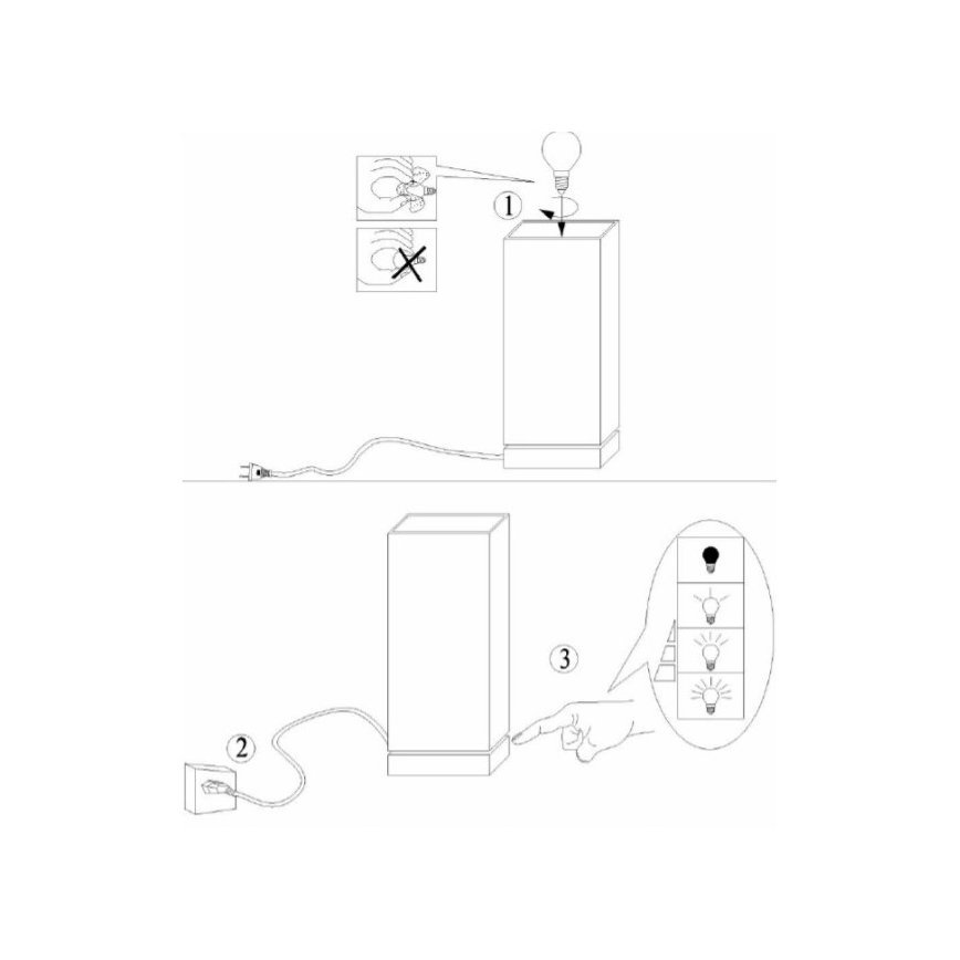 Lucide 71529/01/32 - Tischlampe COLOUR-TOUCH 1xE14/40W/230V rot