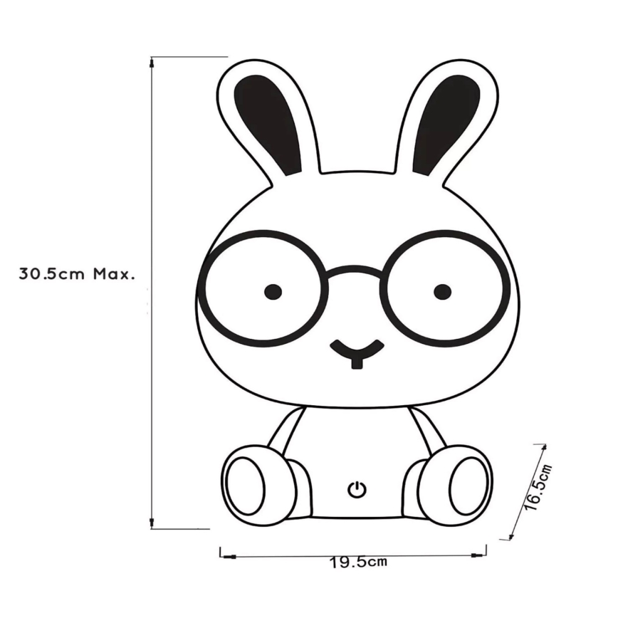 Lucide 71591/03/66 - LED Tischlampe DODO LED/3W/12V Kaninchen