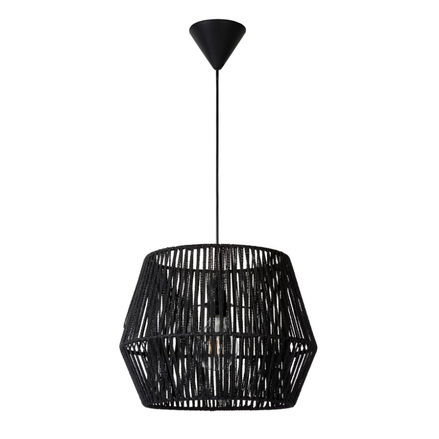 Lucide 72301/40/30 - Hängeleuchte CORDO 1xE27/60W/230V schwarz