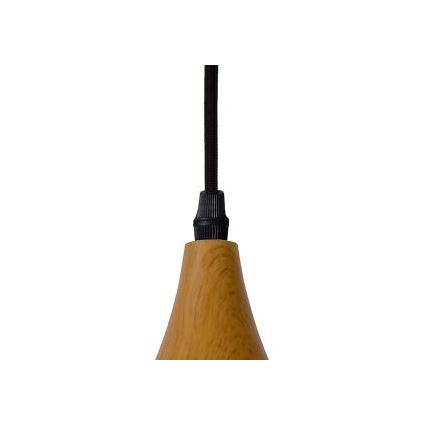 Lucide 76360/01/72 - Hängeleuchte WOODY 1xE27/60W/230V 42 cm