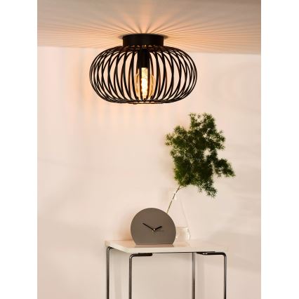 Lucide 78174/40/30 - Deckenleuchte MANUELA 1xE27/60W/230V d 39,5 cm schwarz