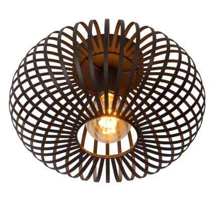 Lucide 78174/40/30 - Deckenleuchte MANUELA 1xE27/60W/230V d 39,5 cm schwarz