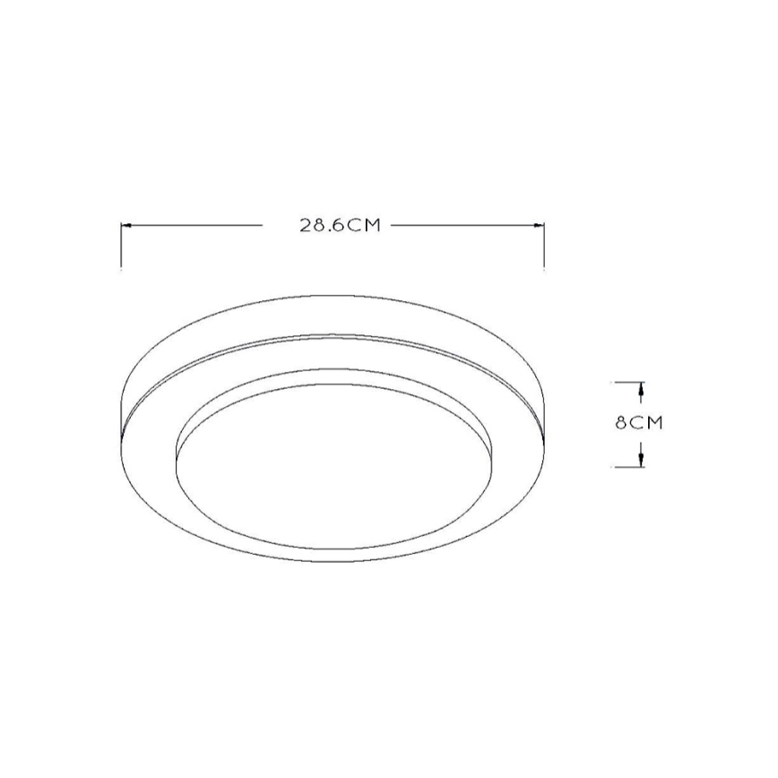 Lucide 79179/12/12 - LED Bad-Deckenleuchte DIMY LED/12W/230V