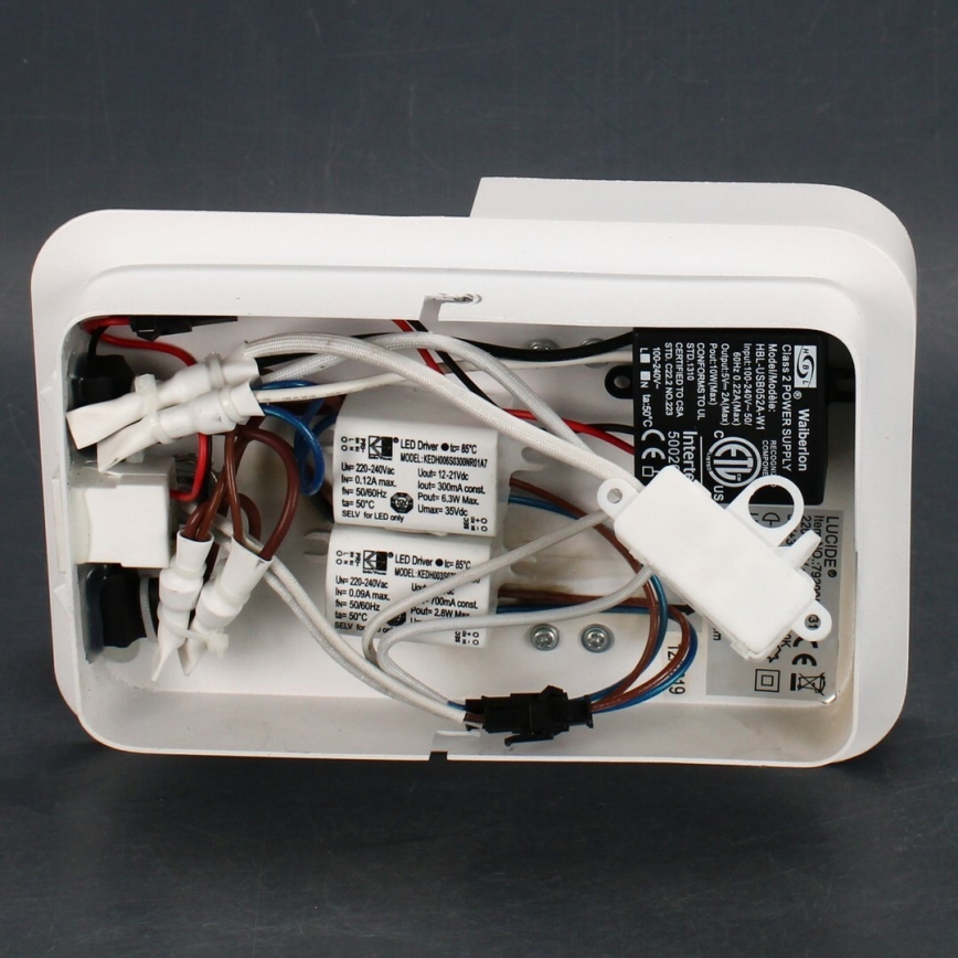Lucide 79200/08/31 - LED-Wandleuchte BOXER LED/5W/230V + LED/5W USB weiß