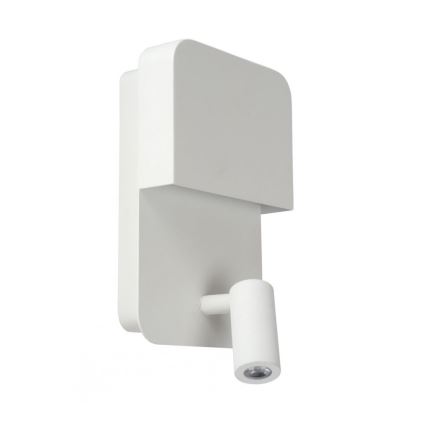Lucide 79200/08/31 - LED-Wandleuchte BOXER LED/5W/230V + LED/5W USB weiß