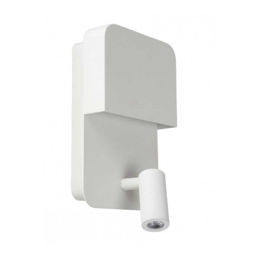 Lucide 79200/08/31 - LED-Wandleuchte BOXER LED/5W/230V + LED/5W USB weiß