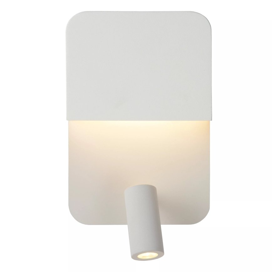 Lucide 79200/08/31 - LED-Wandleuchte BOXER LED/5W/230V + LED/5W USB weiß
