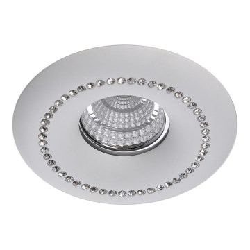 Luxera 71090 - Einbauleuchte CRYSTALS 1xGU10/50W/230V Kristall