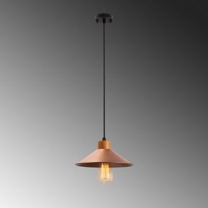 MANAVGAT Pendelleuchte 1xE27/40W/230V Kupfer/Braun