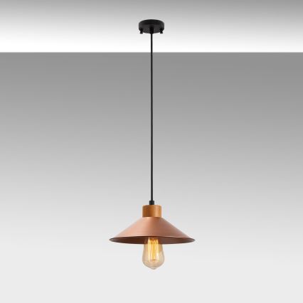 MANAVGAT Pendelleuchte 1xE27/40W/230V Kupfer/Braun