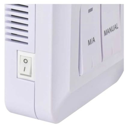 Manueller kabelloser Raumthermostat 230V/16A 2xAA Weiß