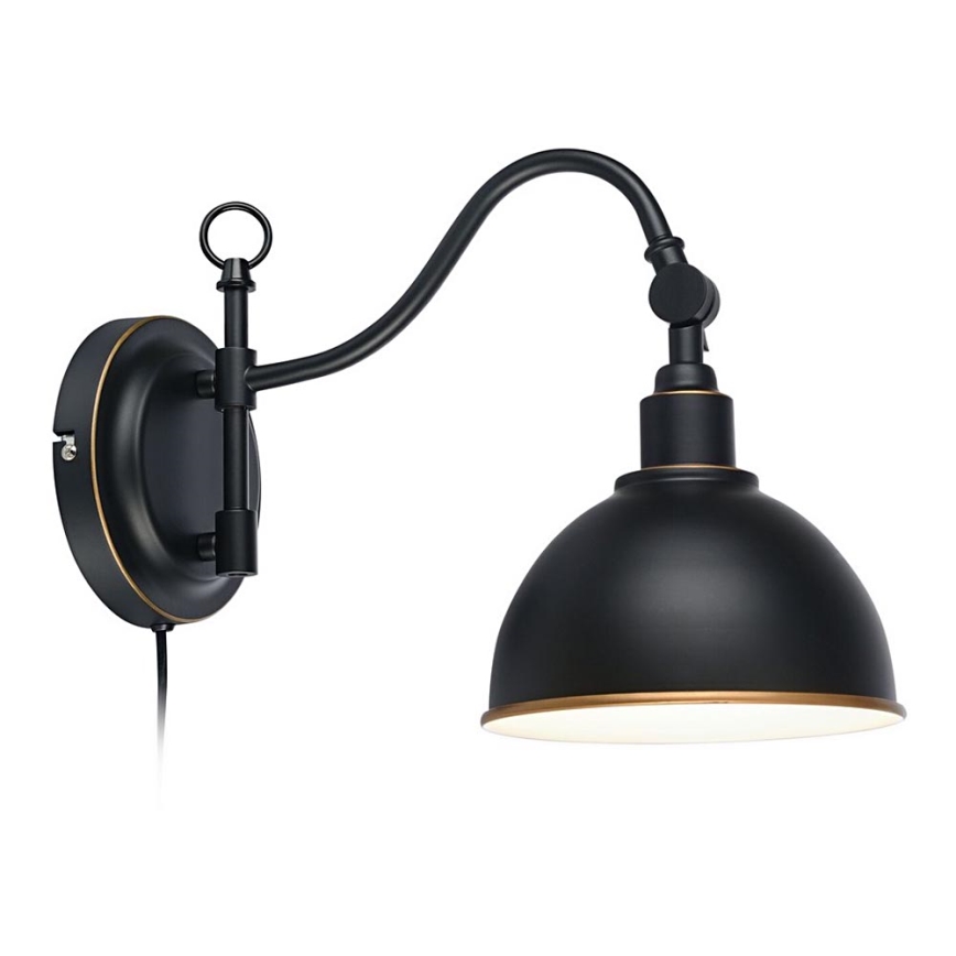 Markslöjd 104636 - Wandlampe EKELUND 1xE27/40W/230V schwarz