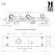 Markslöjd 105475 - LED-Strahler fürs Badezimmer LUX 3xGU10/3W/230V IP44
