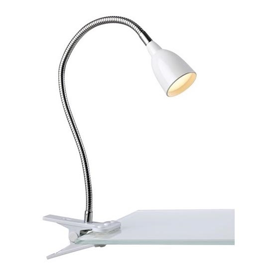 Markslöjd 106091 - LED-Tischleuchte mit einem Clip TULIP LED/3W/230V weiß