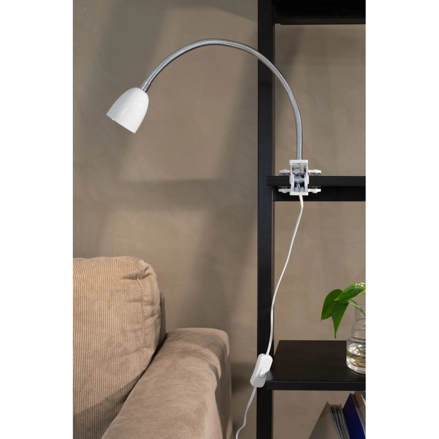 Markslöjd 106091 - LED-Tischleuchte mit einem Clip TULIP LED/3W/230V weiß