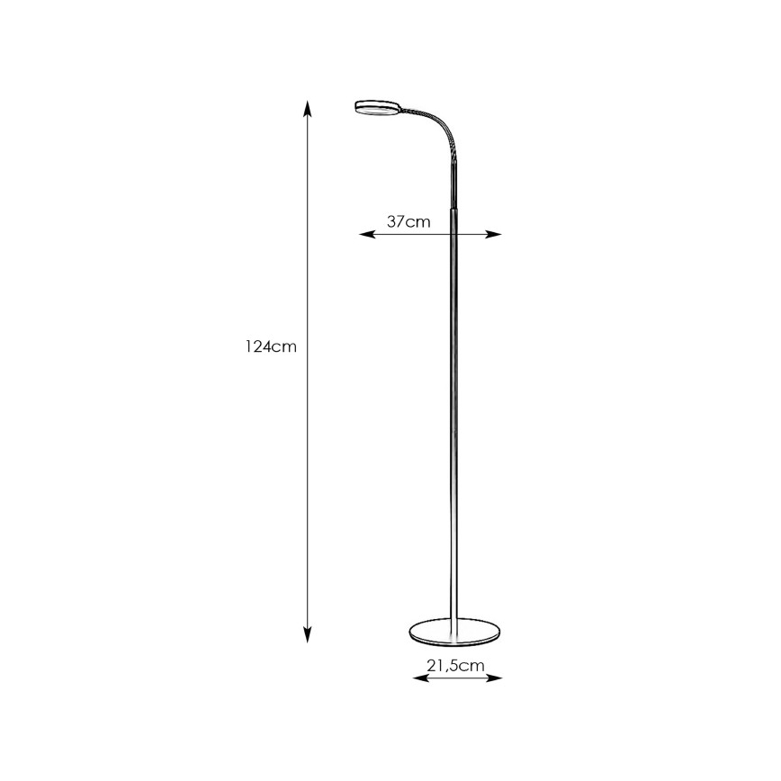 Markslöjd 106465 - LED Stehlampe FLEX LED/5W/230V