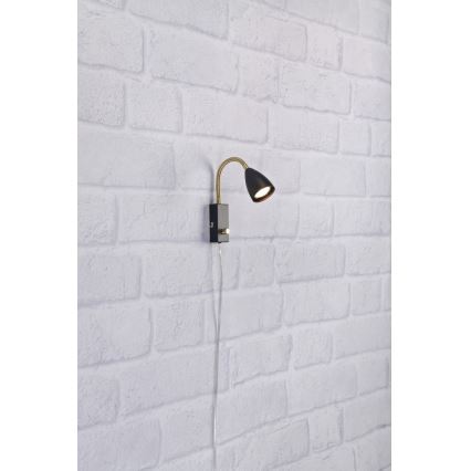 MarStücklöjd 106589 - Dimmbare Wandleuchte CIRO 1xGU10/7W/230V schwarz