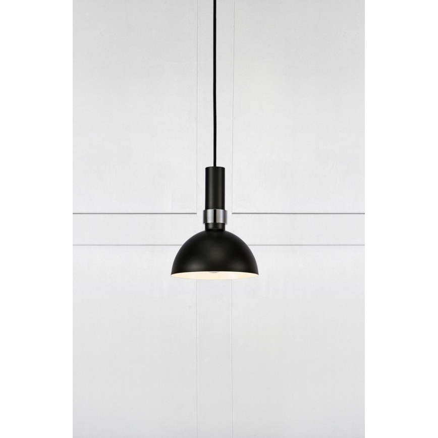 MarStücklöjd 106861 - Hängeleuchte LARRY 1xE27/60W/230V schwarz/chrom glänzend