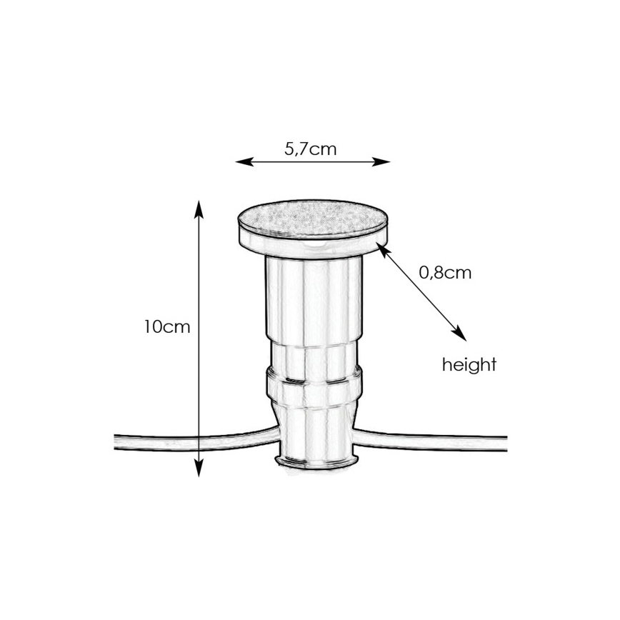 Markslöjd 106935 - LED-Außen-Einbauleuchte GARDEN24 LED/3W/24V IP44 schwarz