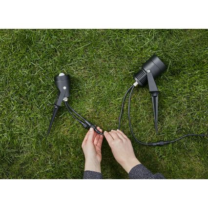 Markslöjd 106940 - PIR-Außen-Bewegungs- und Dämmerungssensor GARDEN24 IP44, schwarz