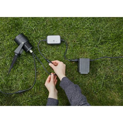 Markslöjd 106940 - PIR-Außen-Bewegungs- und Dämmerungssensor GARDEN24 IP44, schwarz