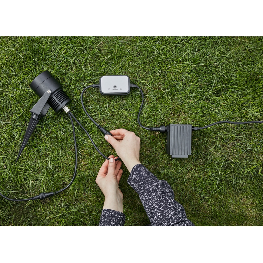 Markslöjd 106940 - PIR-Außen-Bewegungs- und Dämmerungssensor GARDEN24 IP44, schwarz