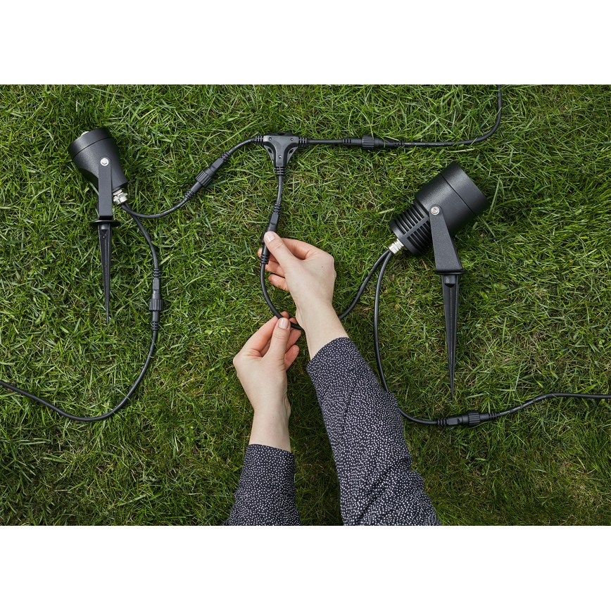 Markslöjd 106940 - PIR-Außen-Bewegungs- und Dämmerungssensor GARDEN24 IP44, schwarz