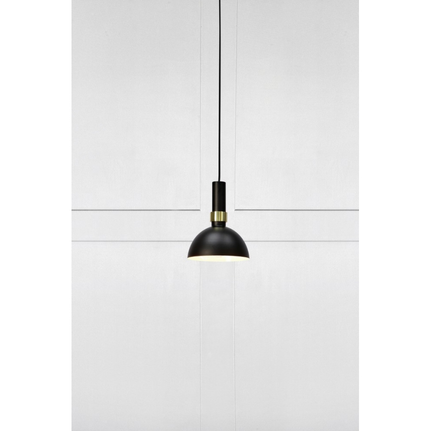 MarStücklöjd 106974 - Hängeleuchte LARRY 1xE27/60W/230V schwarz/gold