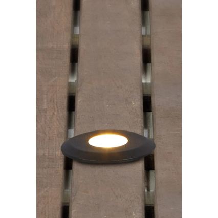 Markslöjd 107284 - LED-Einbauleuchte für den Außenbereich GARDEN24 LED/0,8W/24V IP44 schwarz