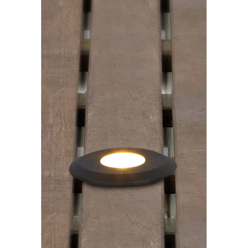 Markslöjd 107284 - LED-Einbauleuchte für den Außenbereich GARDEN24 LED/0,8W/24V IP44 schwarz