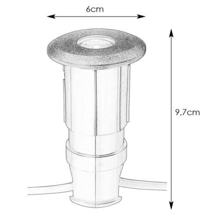 Markslöjd 107285 - LED-Außen-Einbauleuchte GARDEN24 LED/3W/24V IP44 schwarz