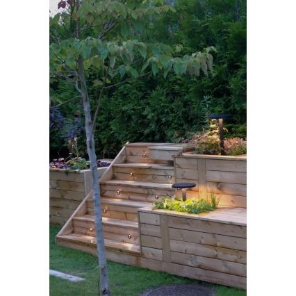 Markslöjd 107289 - LED-Außen-Einbauleuchte GARDEN24 LED/0,8W/24V IP44 schwarz