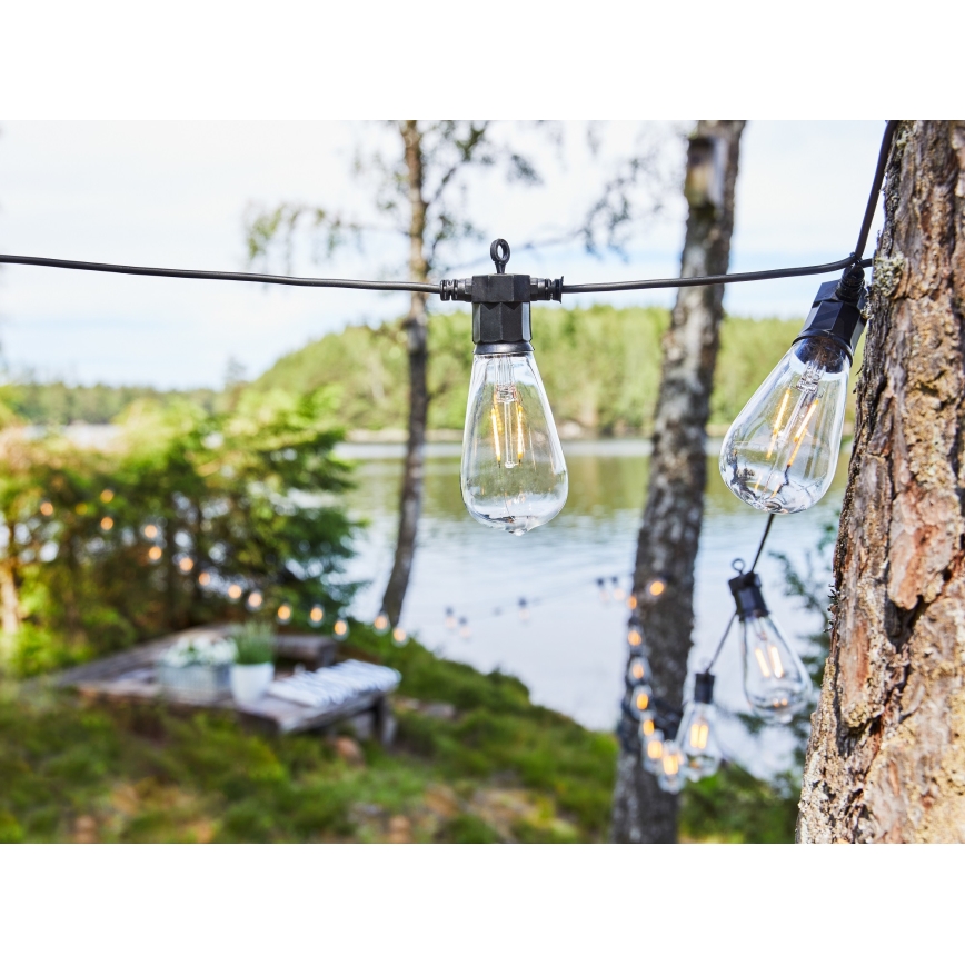 Markslöjd 107293 - LED Außen-Dekolichterkette GIRLANDA GARDEN 10xLED 5,5m IP44