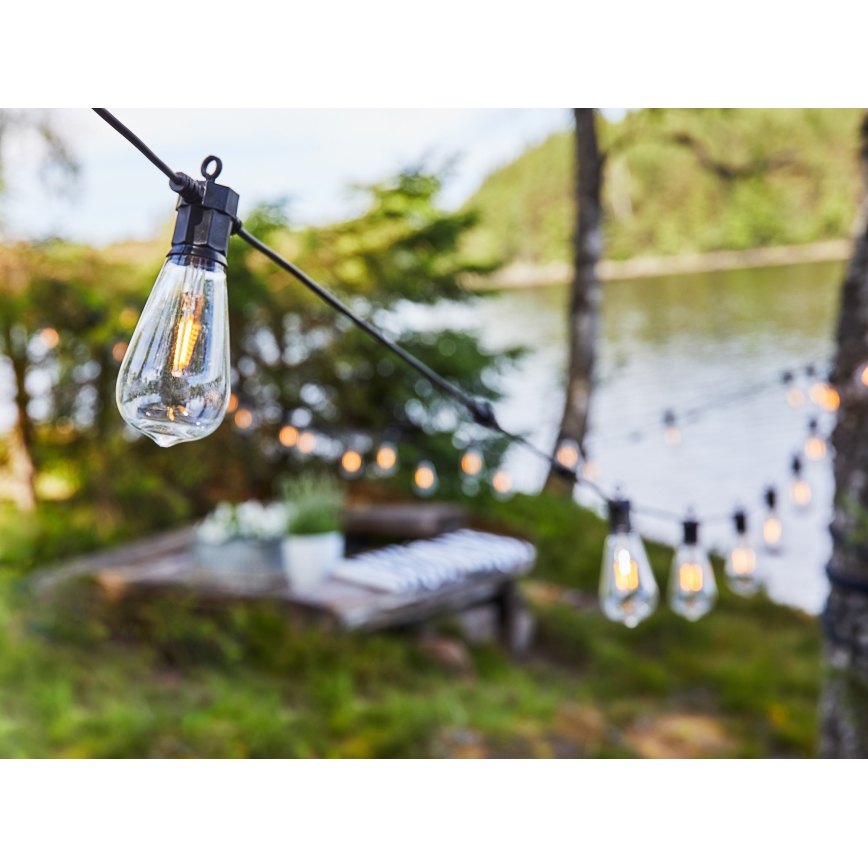 Markslöjd 107293 - LED Außen-Dekolichterkette GIRLANDA GARDEN 10xLED 5,5m IP44