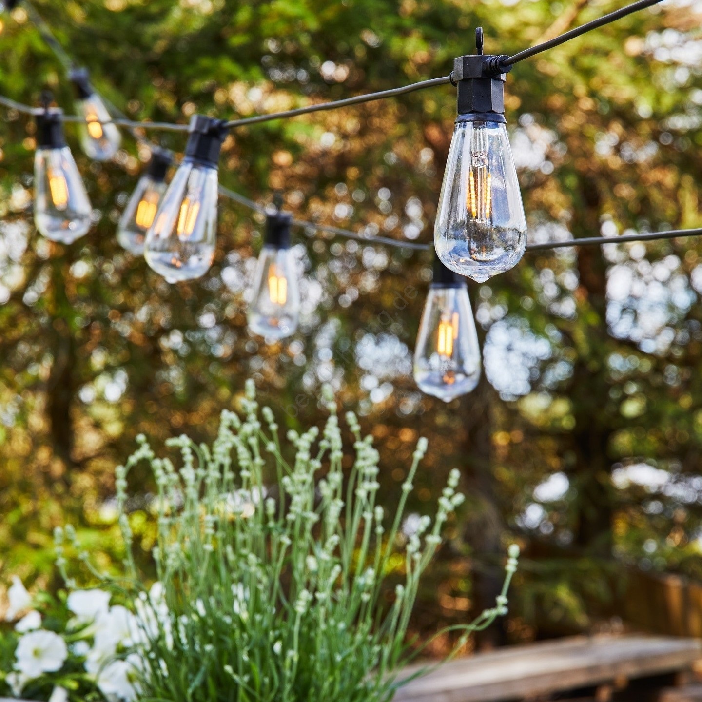 Markslöjd 107293 - LED-Außen-Dekorations-Lichterkette GIRLANDA GARDEN 10xLED 5,5m IP44