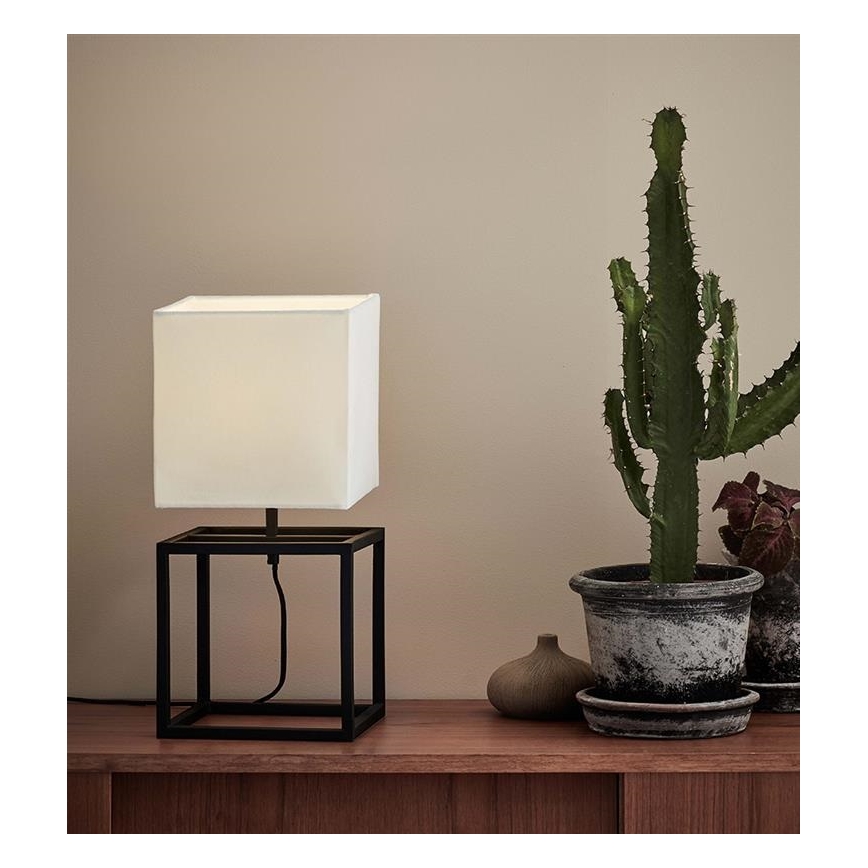 Markslöjd 107306 - Tischlampe CUBE 1xE27/60W/230V