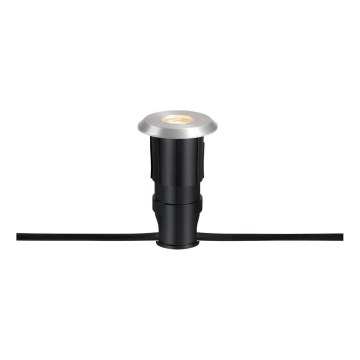 Markslöjd 107717 - LED-Außen-Einbauleuchte GARDEN24 LED/3W/24V IP44 schwarz/mattchrom