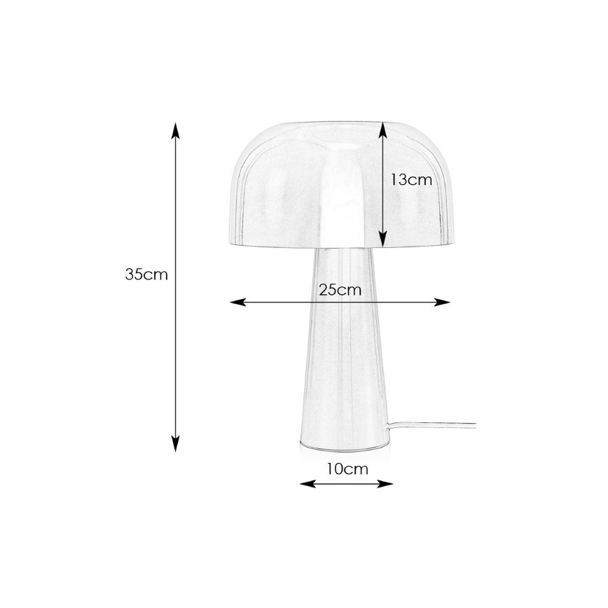Markslöjd 107934 - Tischlampe BLANCA 1xE14/25W/230V