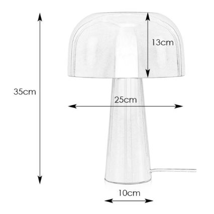Markslöjd 107935 - Tischlampe BLANCA 1xE14/25W/230V